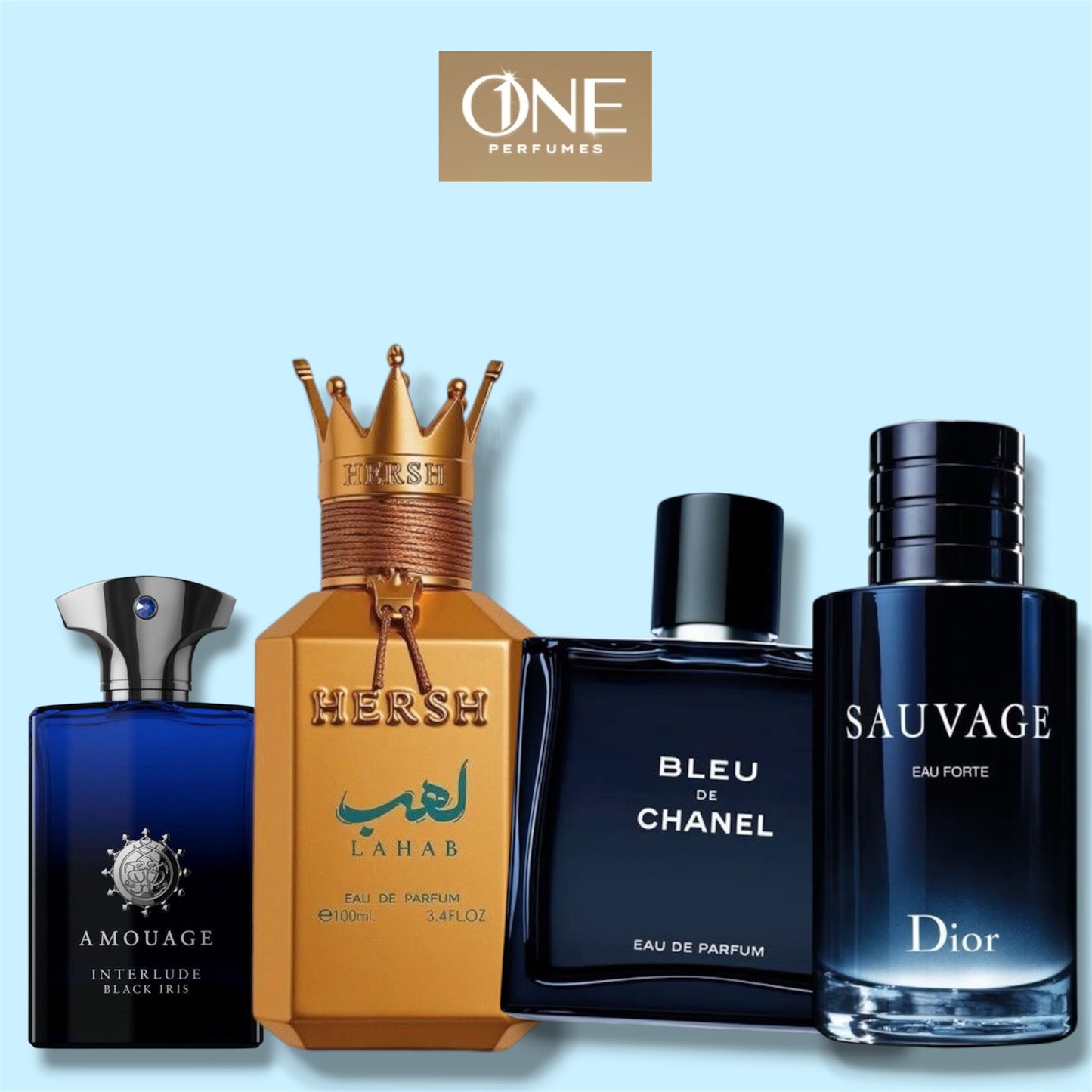 Hirsh Laheeb+Bleu de Chanel+Sauvage+Amouage