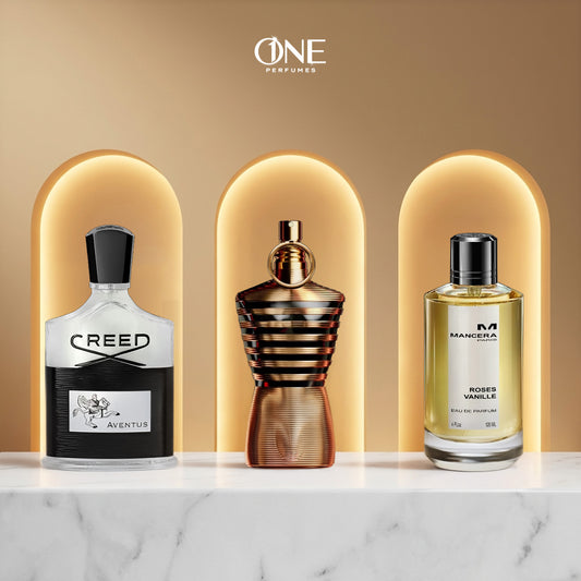 Creed Aventus 100 ml + Mancera Roses 100 ml + Jean Paul Elixir 100 ml