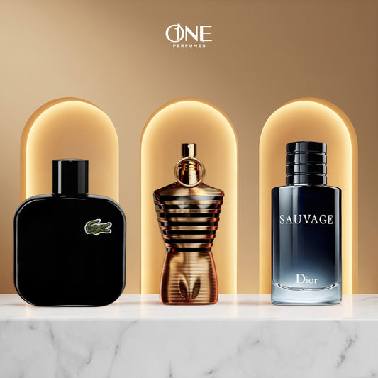 Lacoste Black 100 ml + Jean Paul 100 ml + Sauvage 100 ml