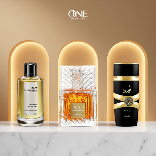 Mancera Roses Vanille 100 ml + Asad 100 ml + Khamra 100 ml