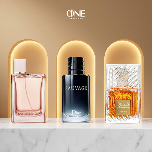 Burberry Her 100 ml + Sauvage 100 ml + Khamra 100 ml